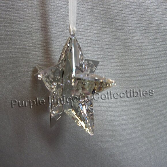 Swarovski Crystal Crystal Pixel Star Ornament ~ Crystal Moonlight 1140007 - Picture 2 of 5